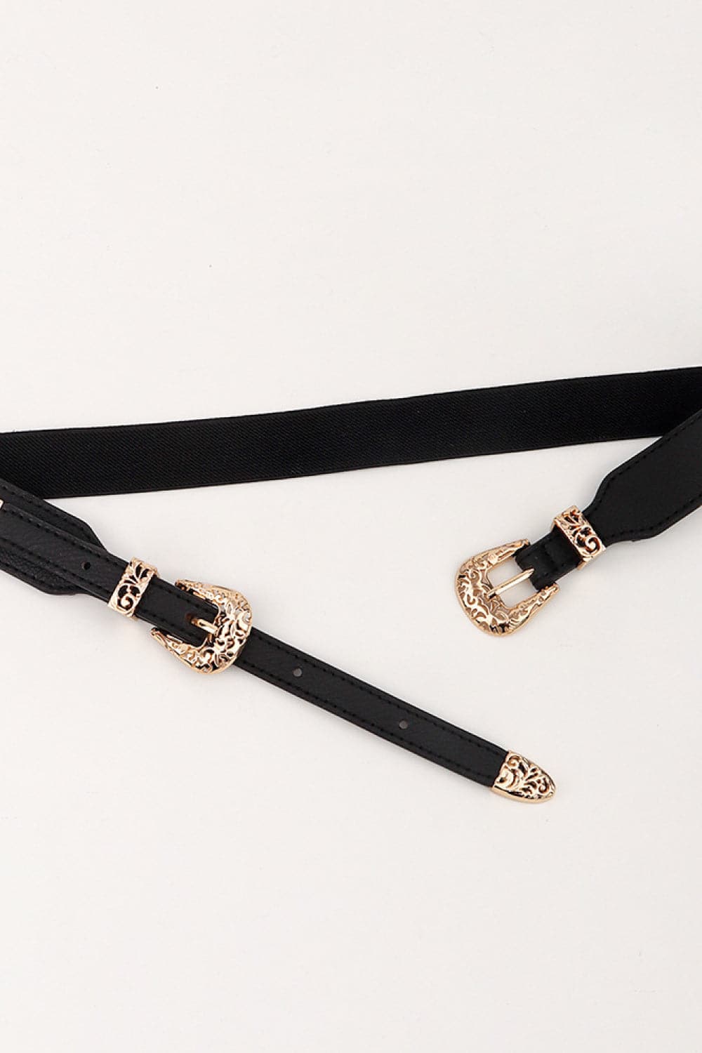 Double Buckle Elastic Belt.