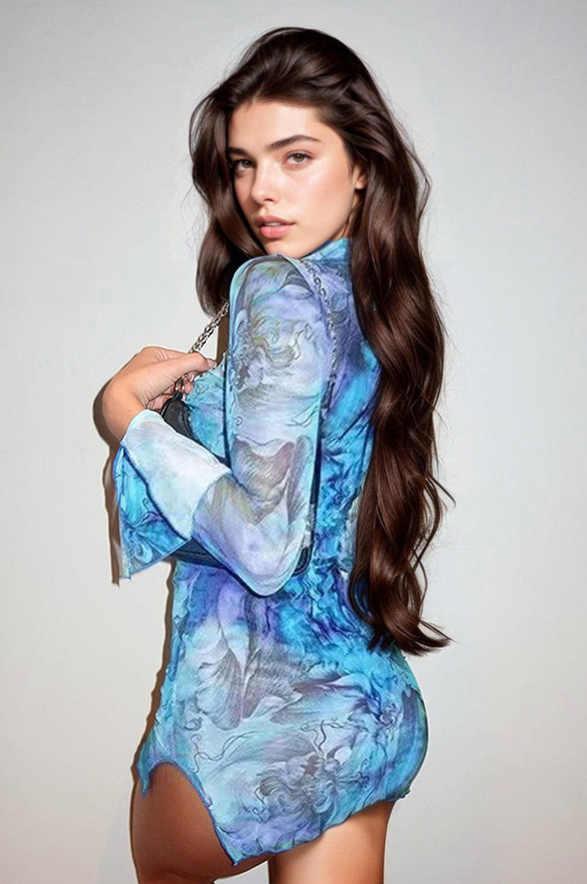 3wishes.com Apparel & Accessories > Dresses - 3wishes Mini Dress - Flattering Fit & Versatile Style - Premium Quality 3wishes.com