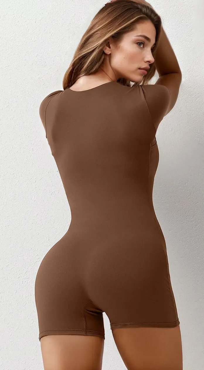 Cap Sleeve Bodysuit Romper 3wishes.com