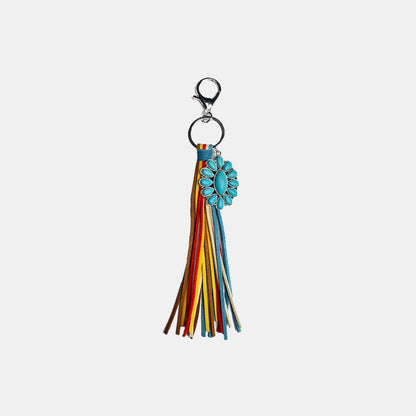 Turquoise Keychain with Tassel.