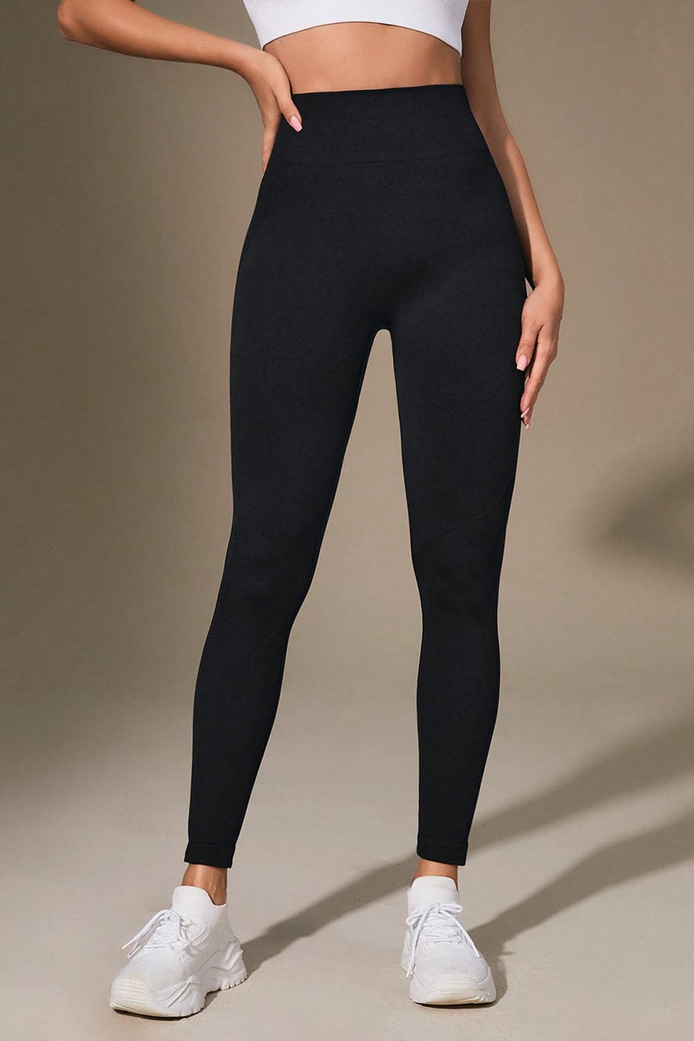 Wide Waistband Sports Leggings.