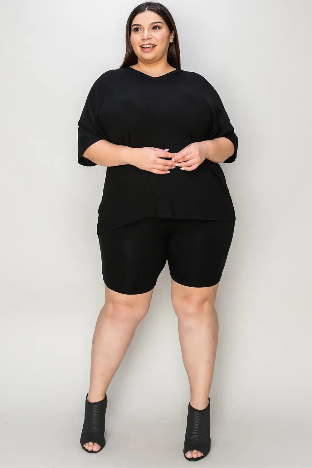 ShopBasicbae: Bamboo V-Neck Set - Love Salve