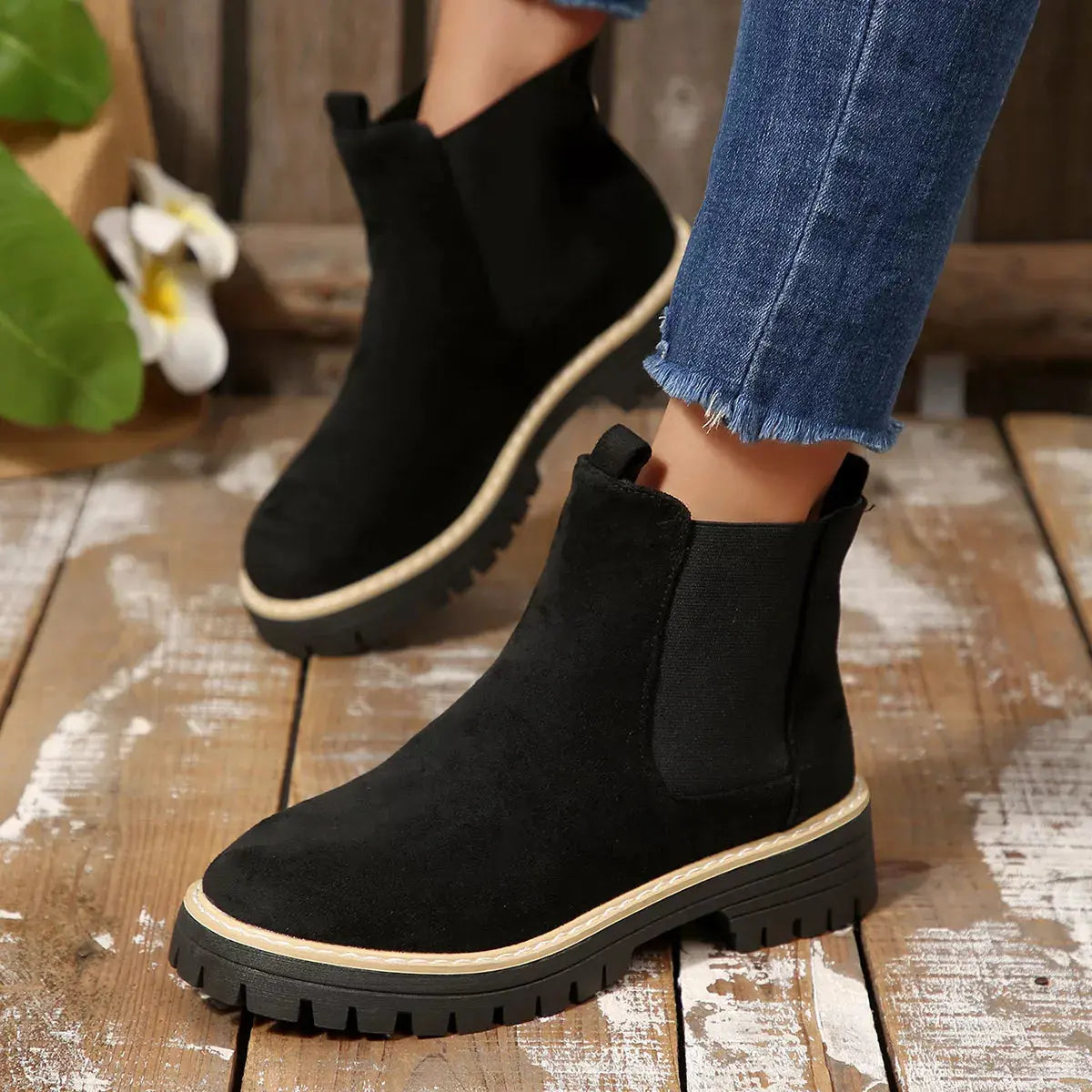 Round Toe Ankle Boots Simply Love