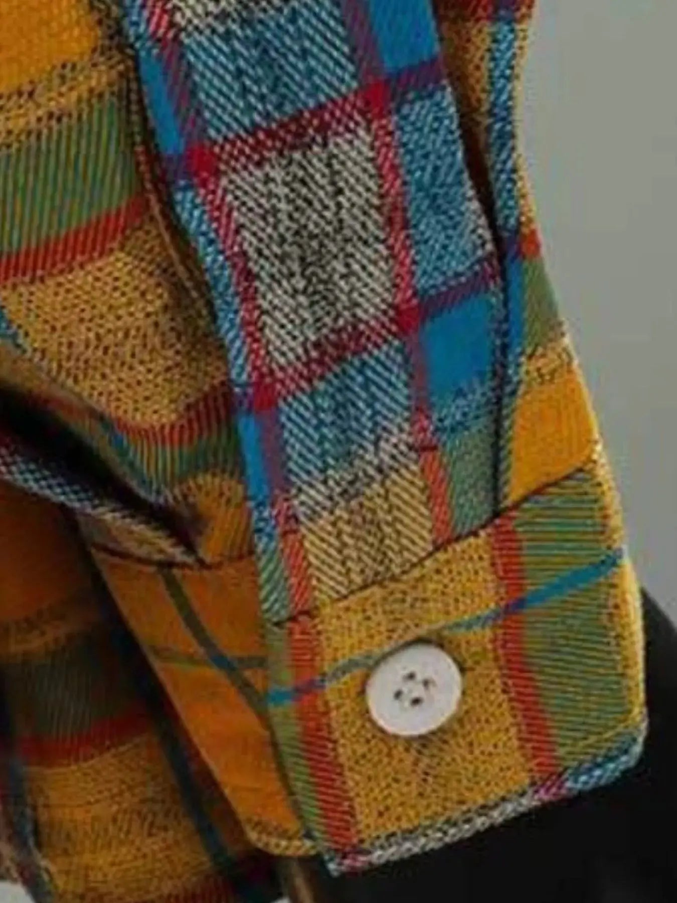 Men's Full Size Casual Plaid Long Sleeve Shirt Plus Size Simply Love