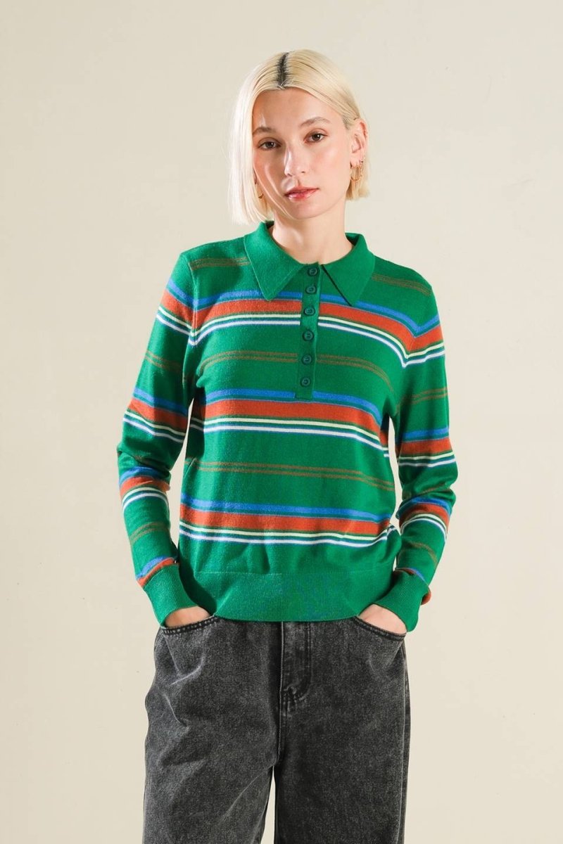 CALL IT FATE SWEATER POLO TOP - Love Salve