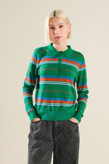 CALL IT FATE SWEATER POLO TOP - Love Salve