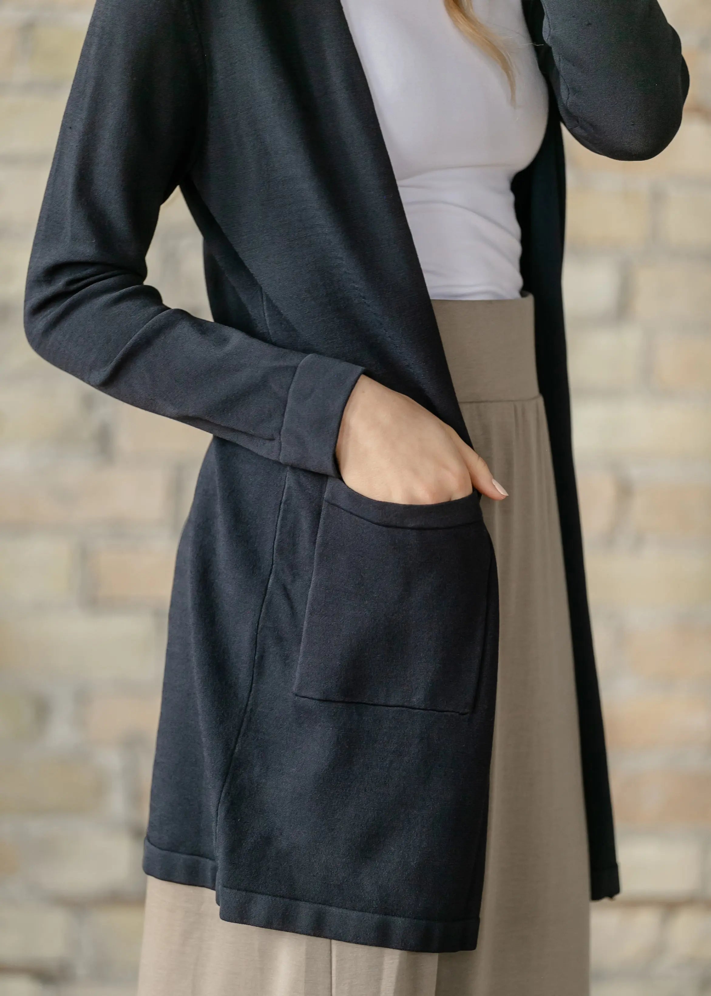 Cally Open Front Cardigan Inherit Co.