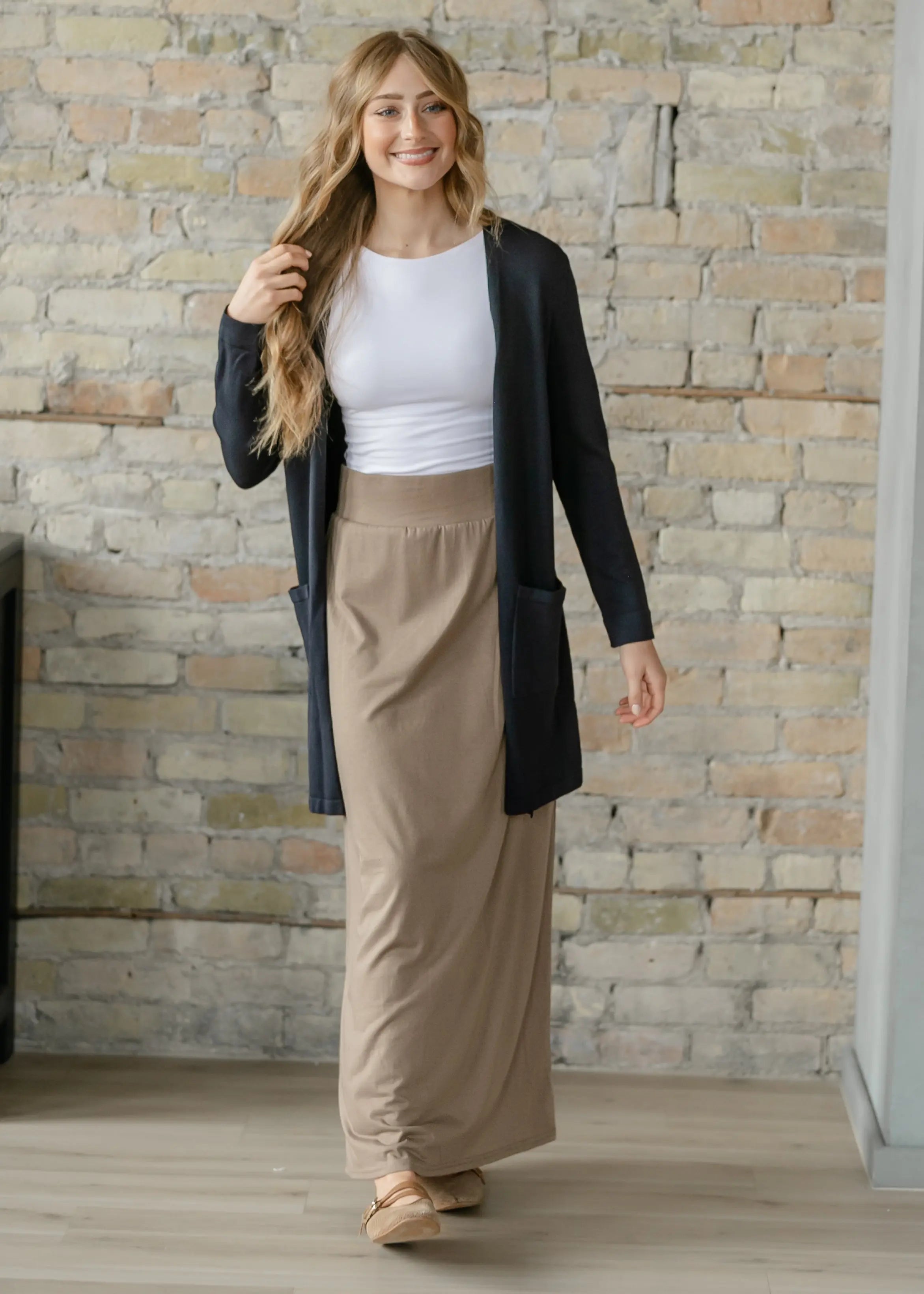 Cally Open Front Cardigan Inherit Co.