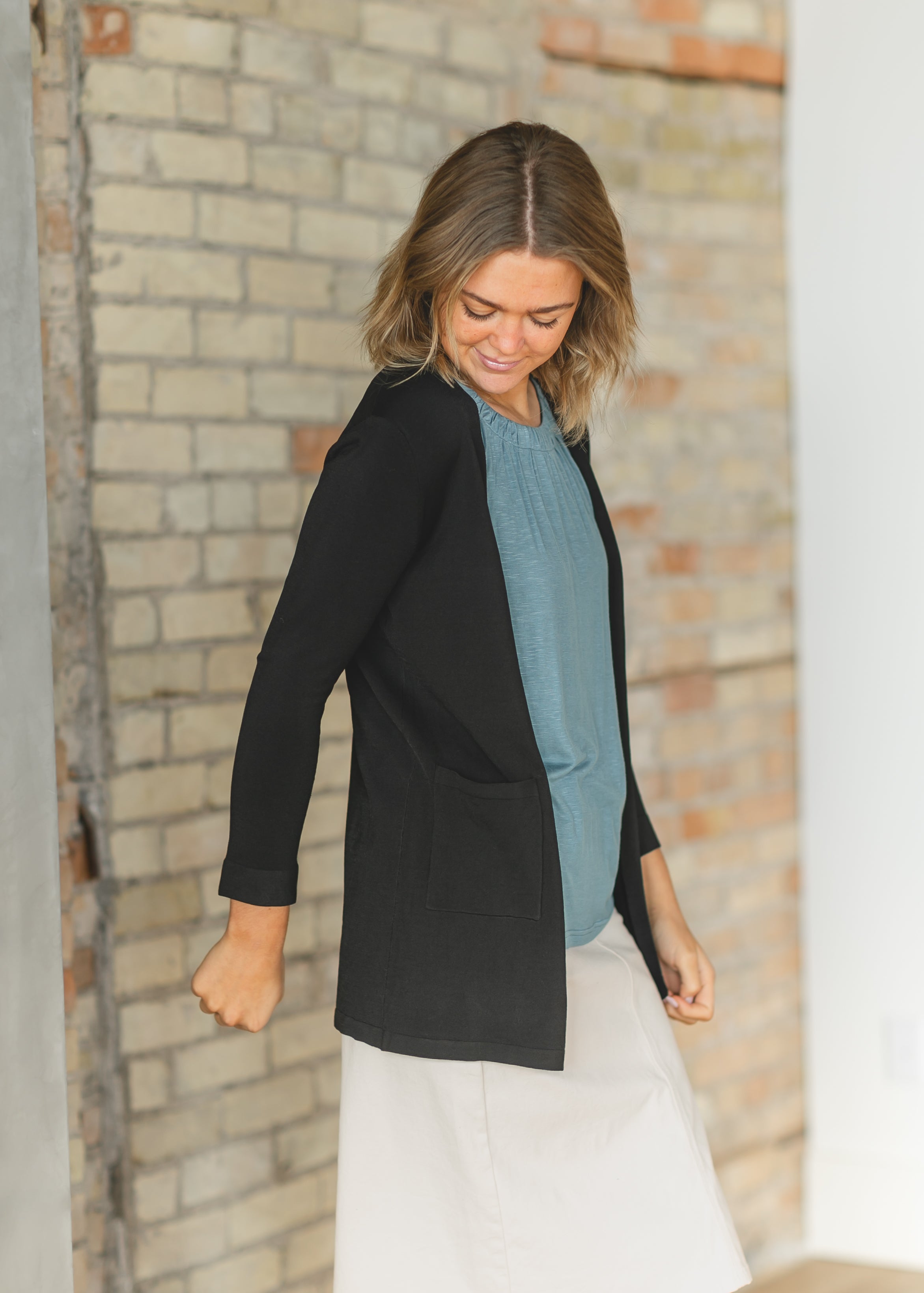 Cally Open Front Cardigan Inherit Co.