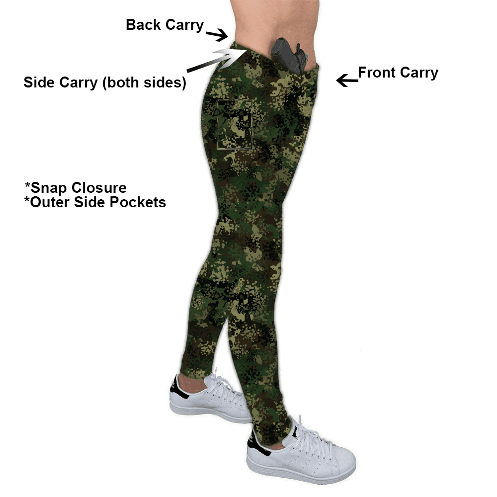 Concealed Carry Green Camo 230 gsm - Full Length MM