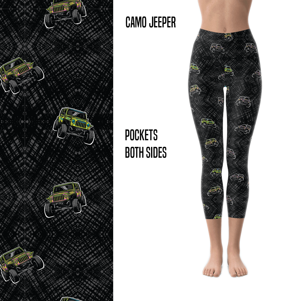 Camo Jeeper Capri & Full Length Leggings MM