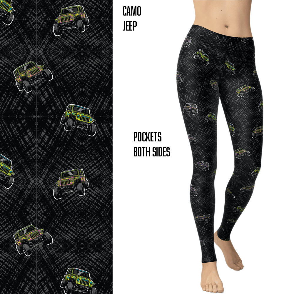 Camo Jeeper Capri & Full Length Leggings MM