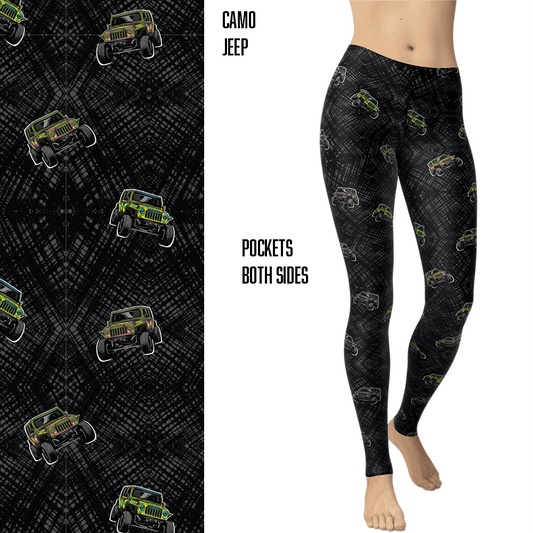 Camo Jeeper Capri & Full Length Leggings MM