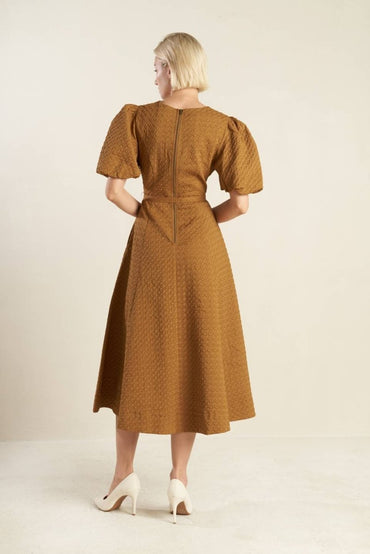 CAN'T STOP ME WOVEN MIDI DRESS - Love Salve