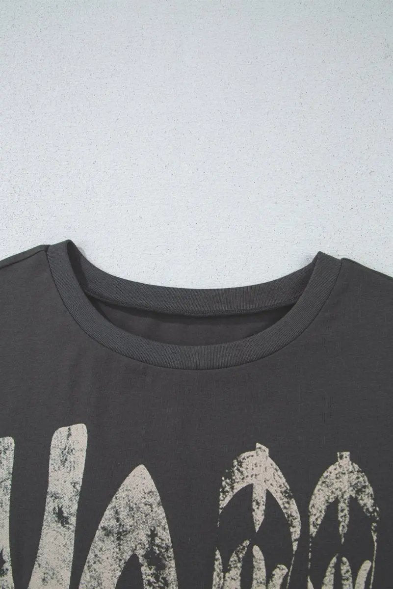 Carbon Grey Vintage Yall Cowboy Boots Graphic Tee Shirt - Love Salve 
