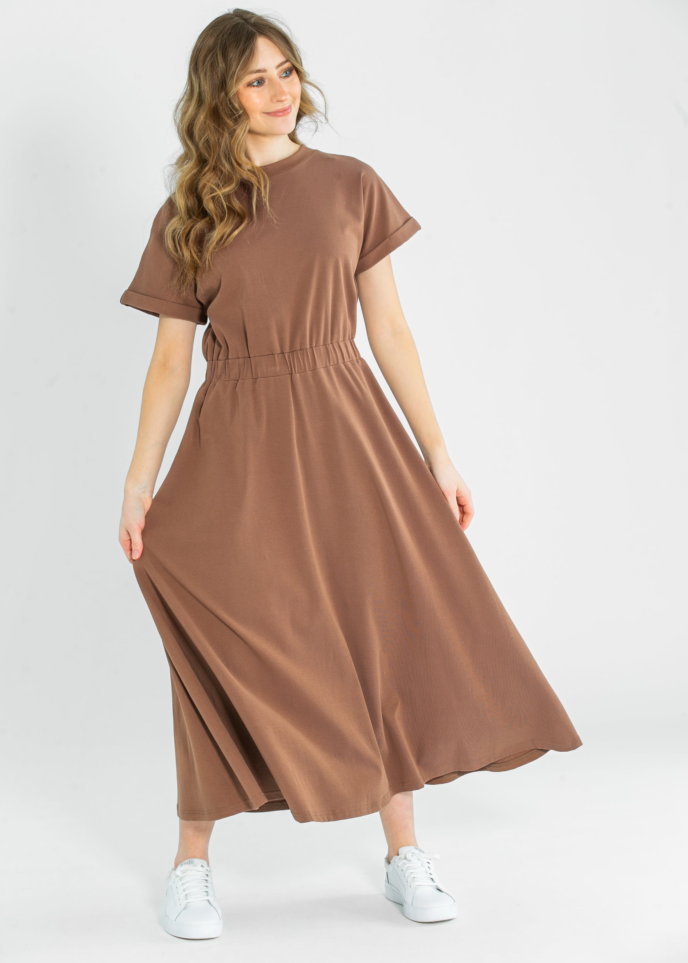 Casey Cap Sleeve Midi Dress Inherit Co.
