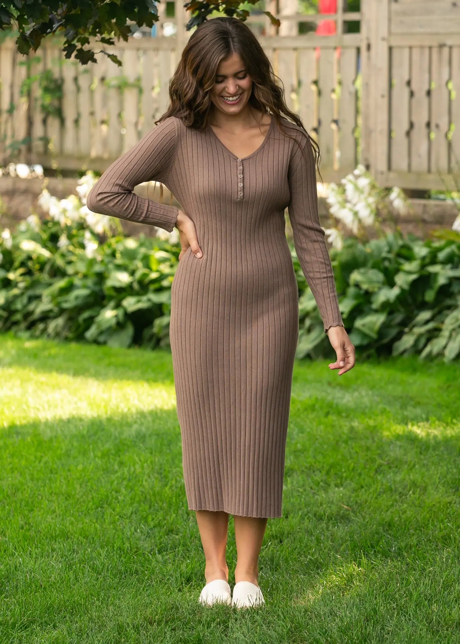 Cassie Knit Midi Dress Inherit Co.