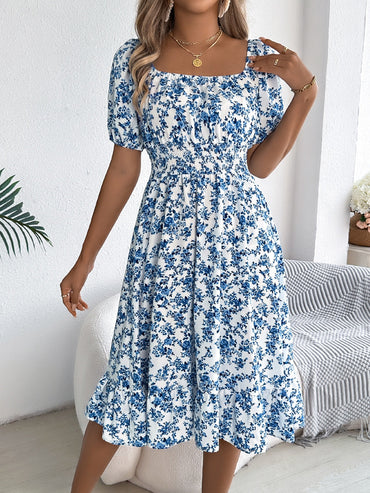 Bloom Babe Smocked Midi Dress