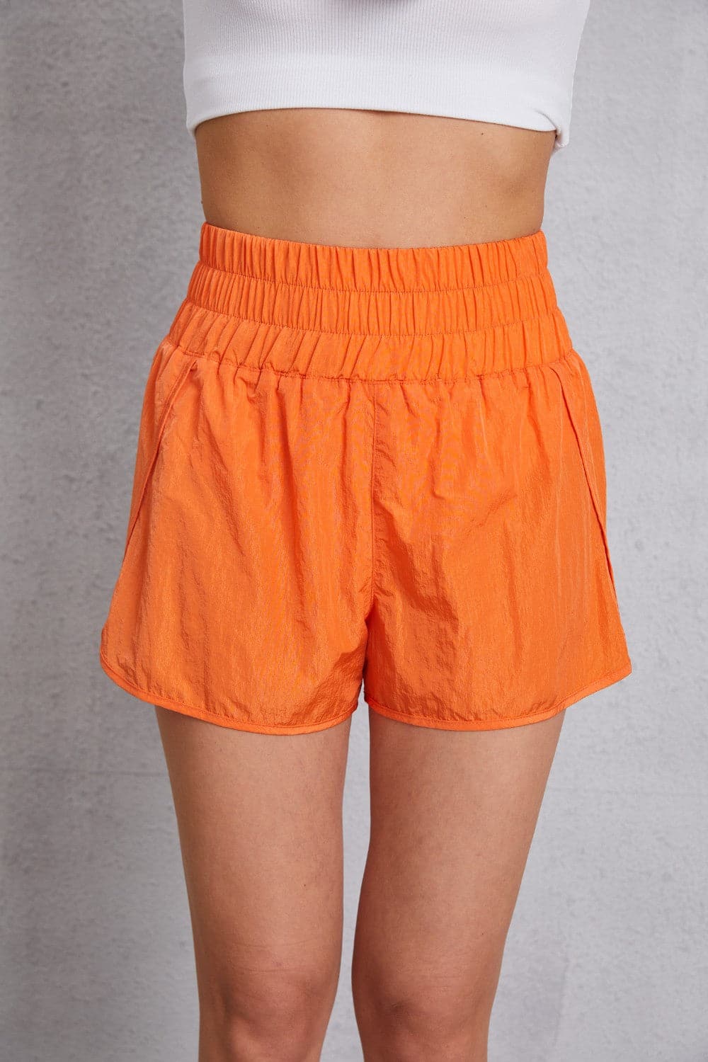 Elastic Waist Shorts.