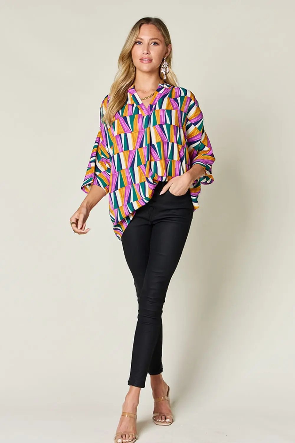 Double Take: Geometric Blouse - Love Salve