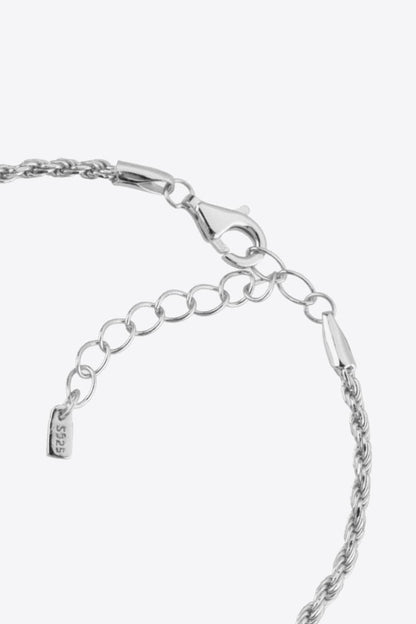 925 Sterling Silver Twisted Bracelet.