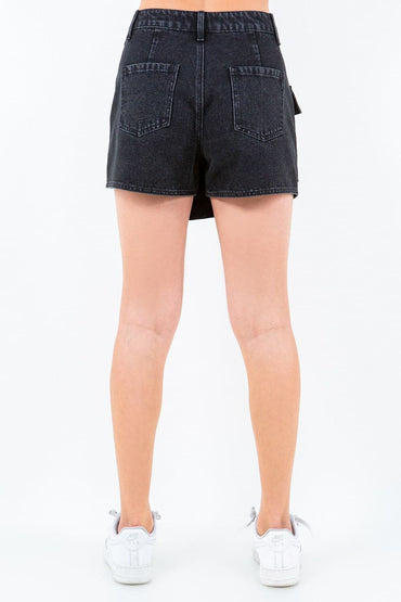 Cargo chic mini skort with pockets