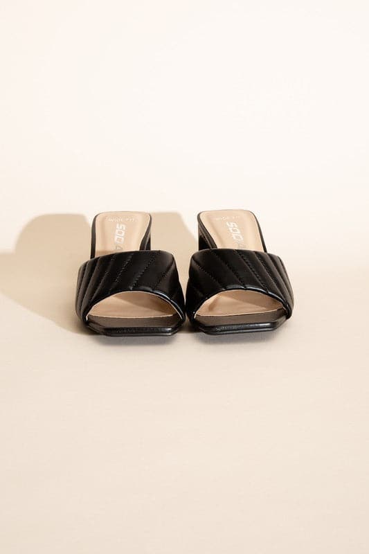 W-NINA Slide Mule Heels.