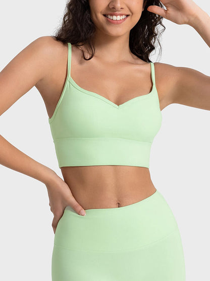 Spaghetti Strap Sport Bra.