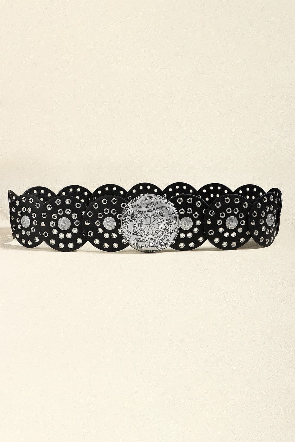 Vintage PU Leather Wide Belt.