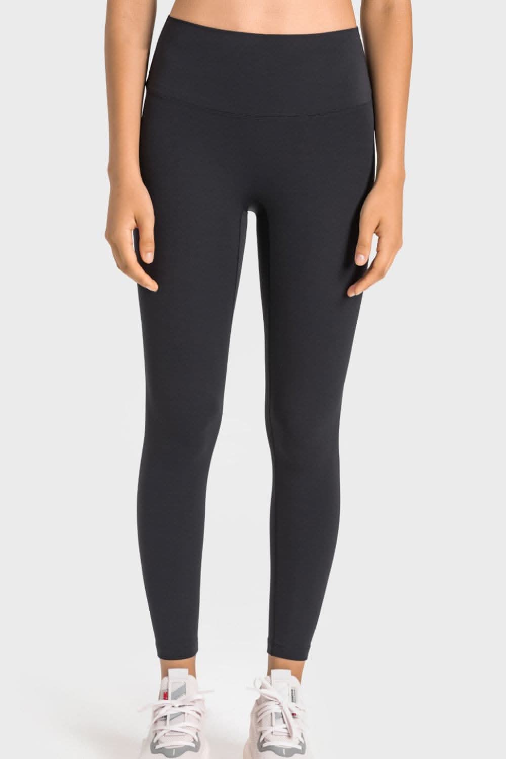 High-rise yoga leggings with wide waistband - Love Salve 