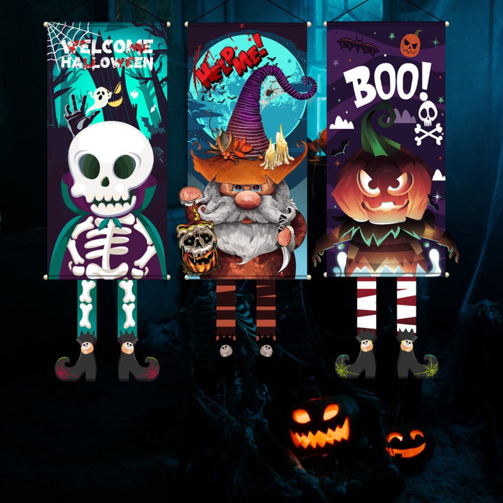 Assorted Halloween hanging decor set