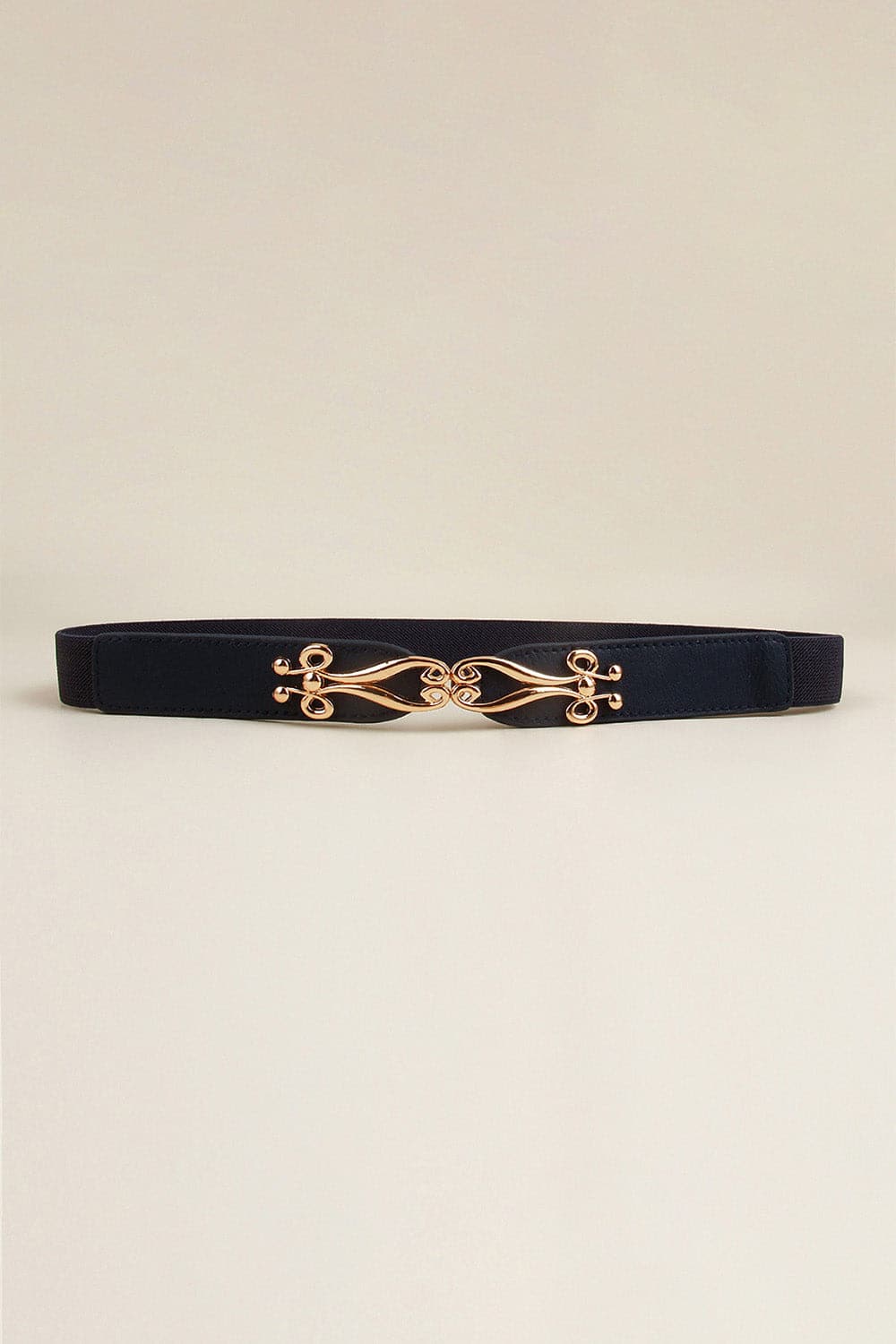 Alloy Buckle Elastic Belt.