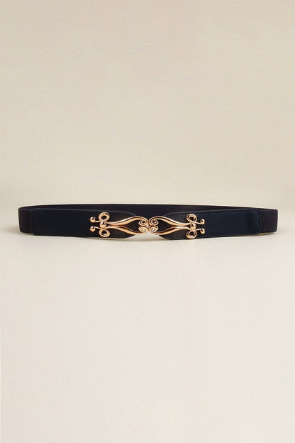 Alloy Buckle Elastic Belt.