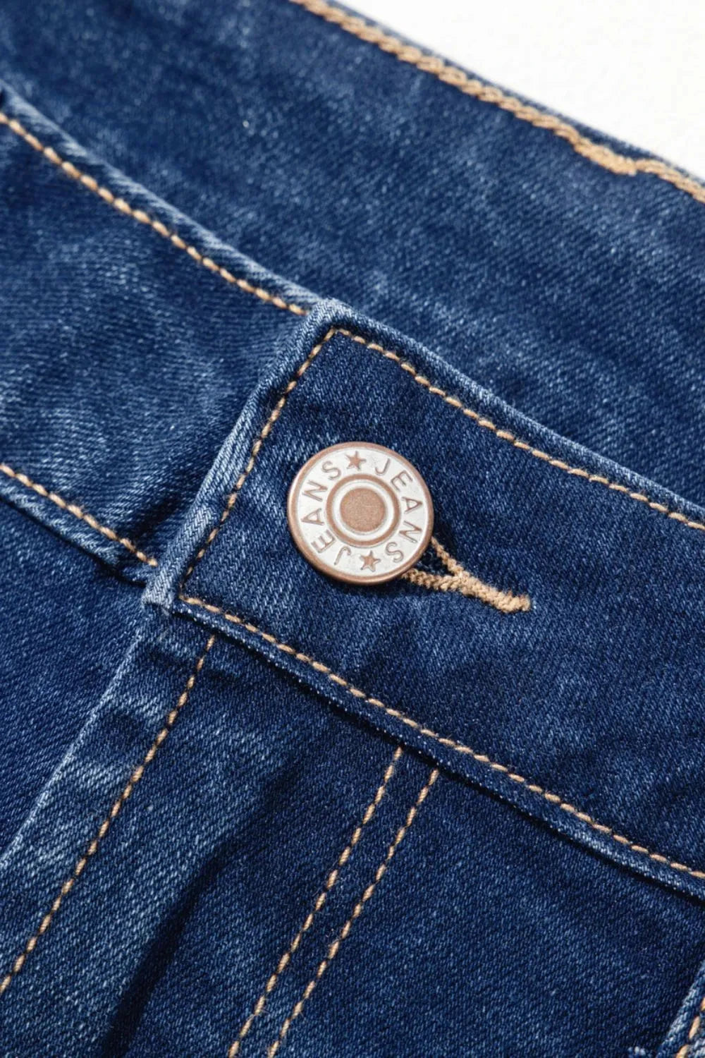 Center Seam Deep Wash Straight Jeans Simply Love