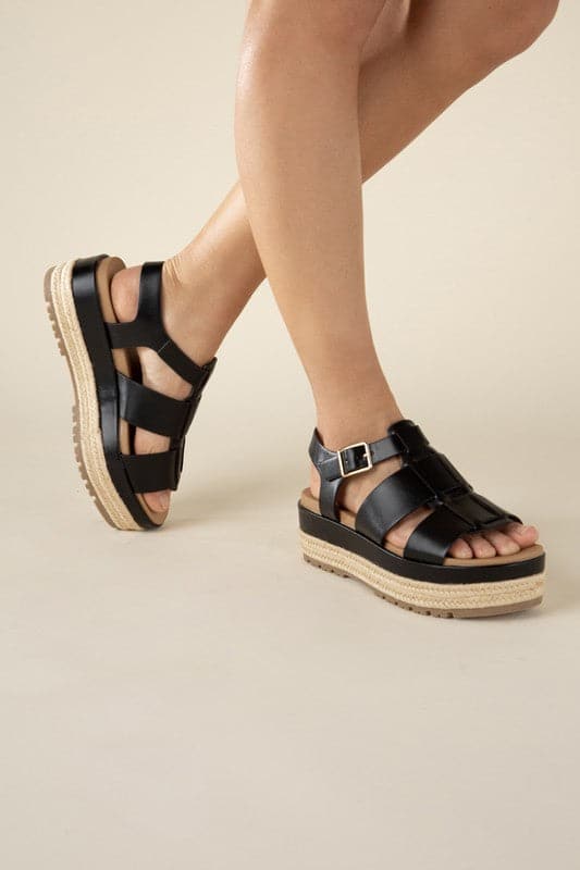 MCLEAN-S Espadrille Gladiator Sandals.