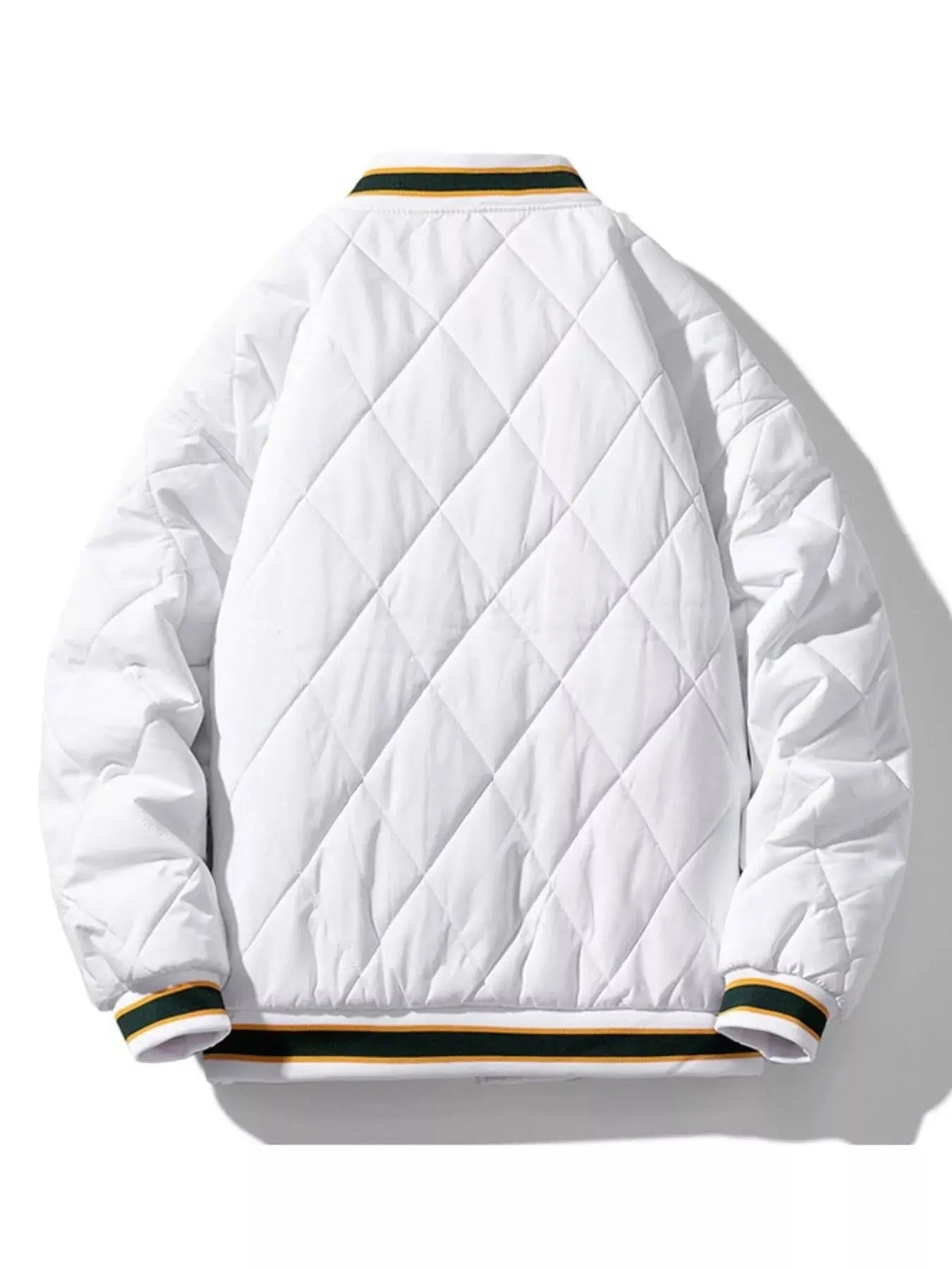 Men's Plus Size Quilted Padded Snap Down Jacket Warm Outerwear Simply Love