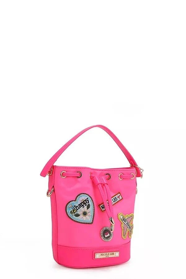Nicole Lee USA Color Patch Bucket Bag Coco’s Tee Boutique