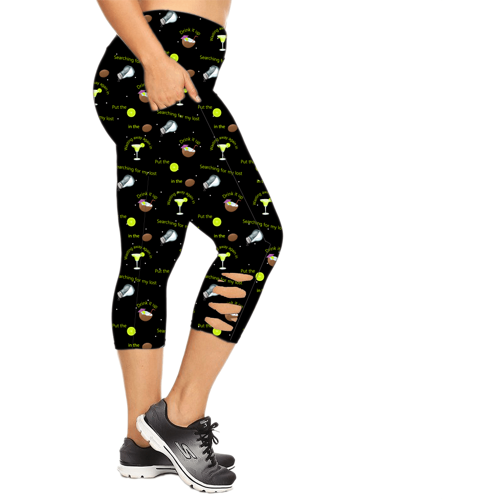 Beach Party Criss Cross Capri with Pockets MM