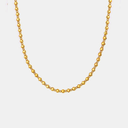 18K Gold-Plated Copper Necklace.