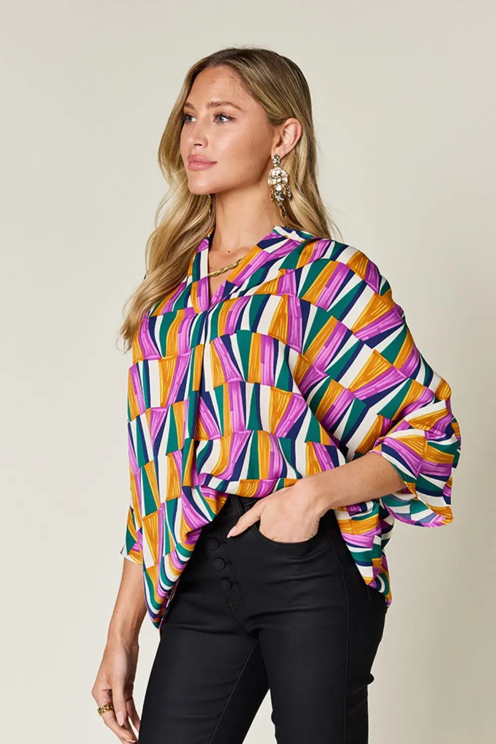 Double Take: Geometric Blouse - Love Salve