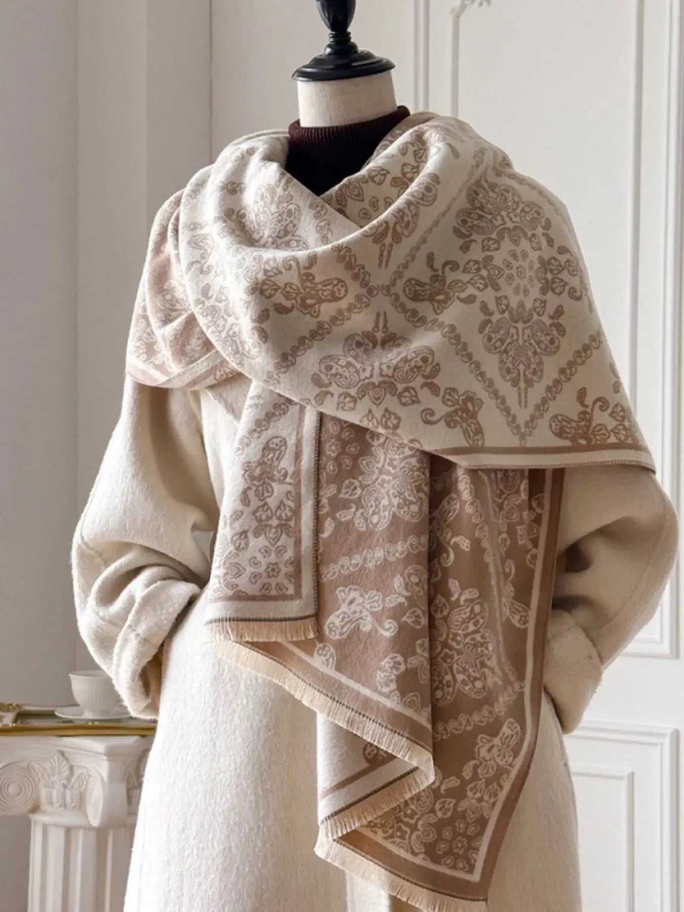 Raw Hem Knitted Scarf Simply Love