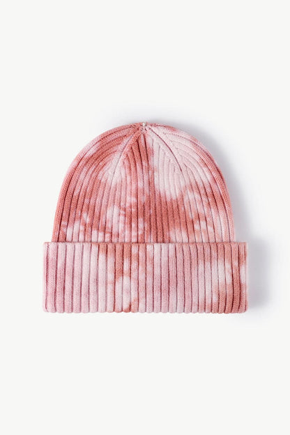 Tie-Dye Ribbed Cuffed Beanie.