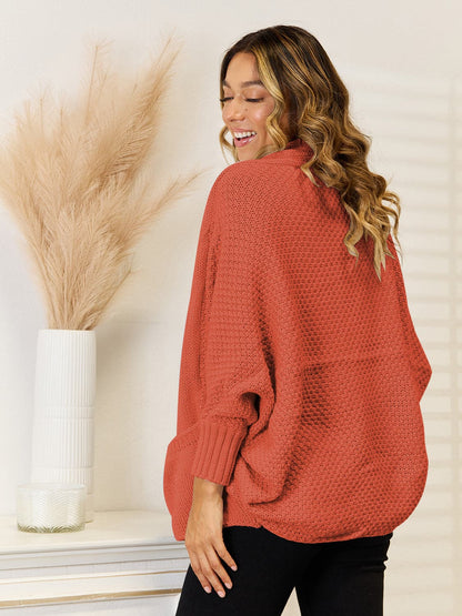 Open Front  Cardigan with Pockets.