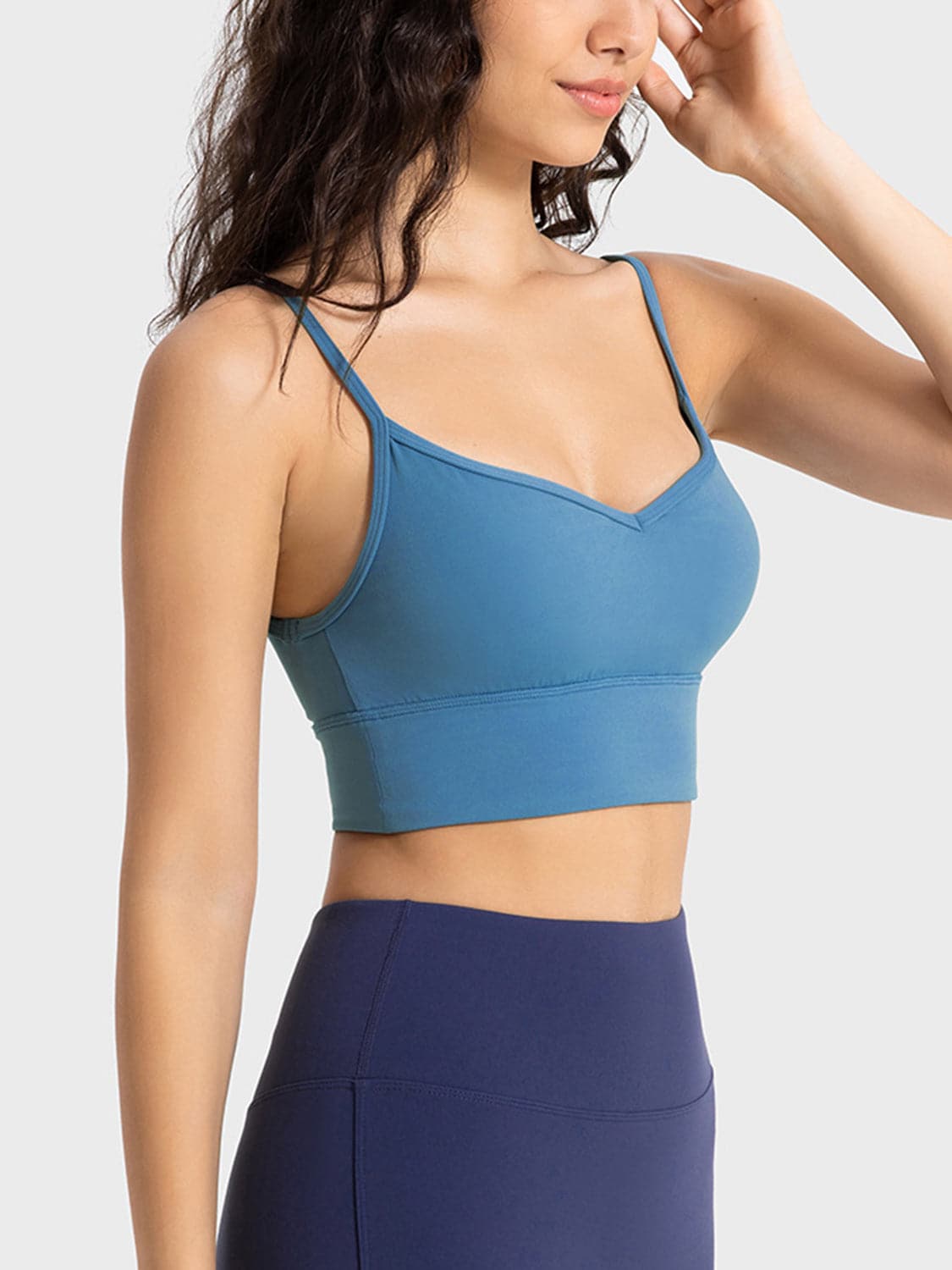 Spaghetti Strap Sport Bra.