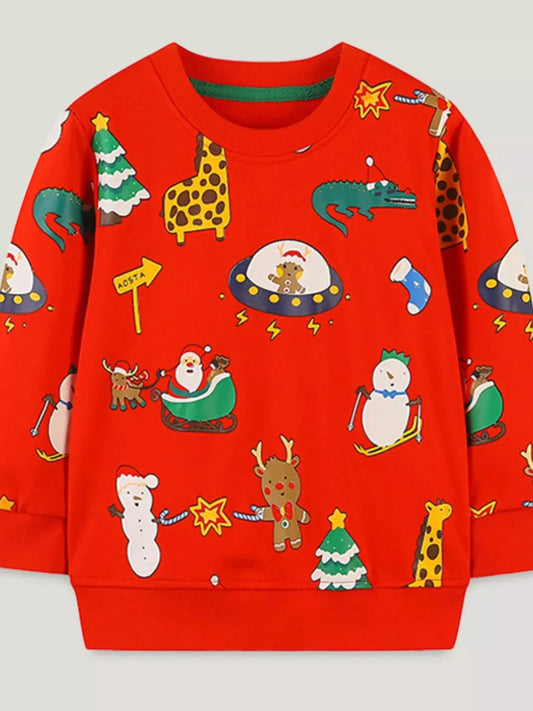 Children's Christmas Crew Neck Sweatshirt Simply Love