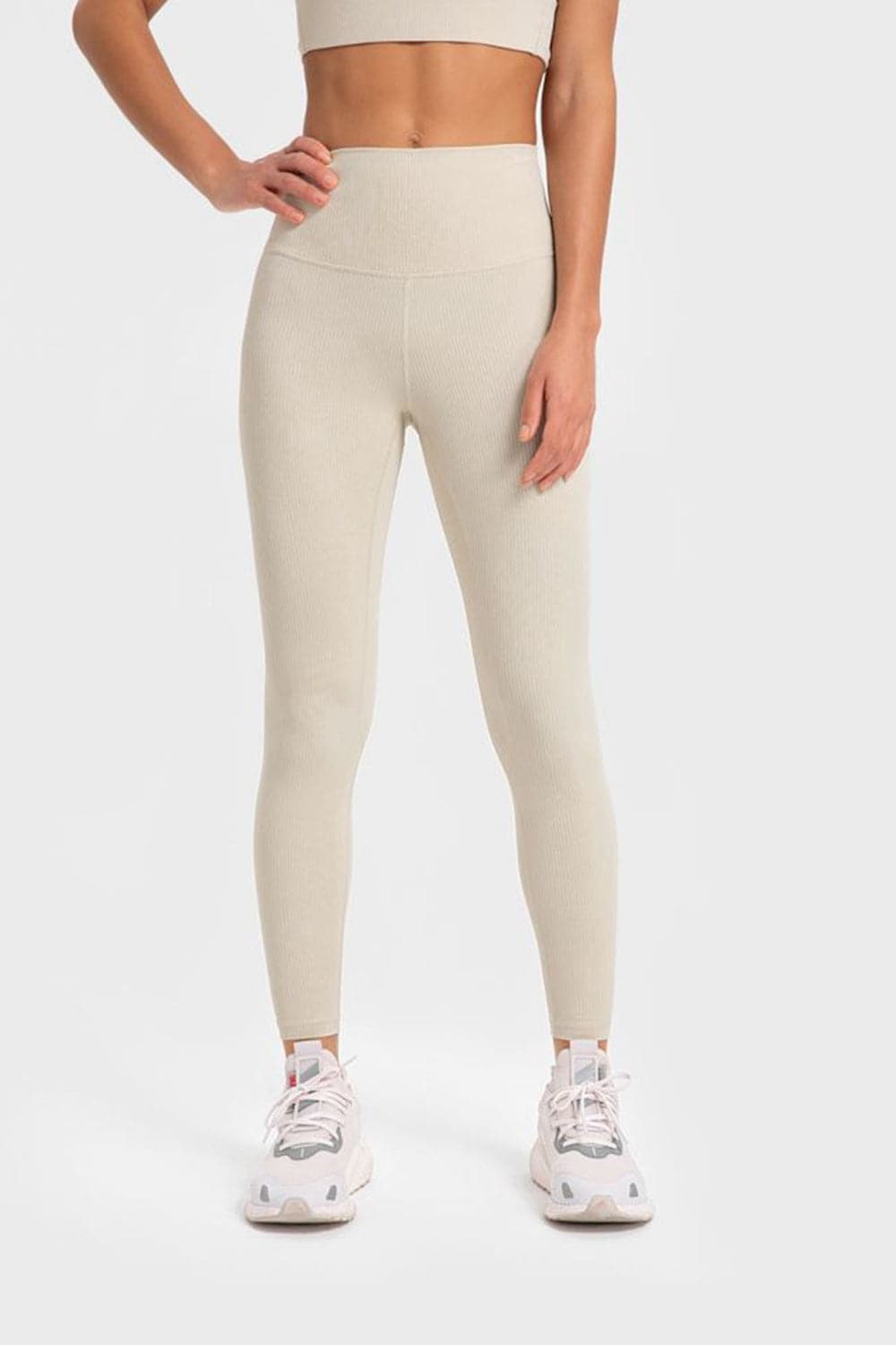 Highly Stretchy Wide Waistband Yoga Leggings.