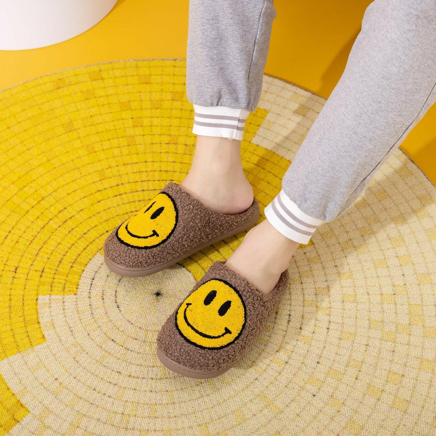 Melody Smiley Face Slippers.