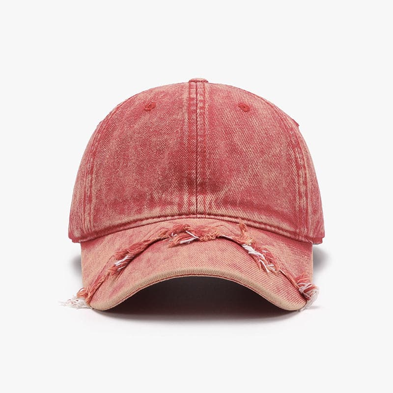 Fringe Adjustable Cotton Baseball Cap.