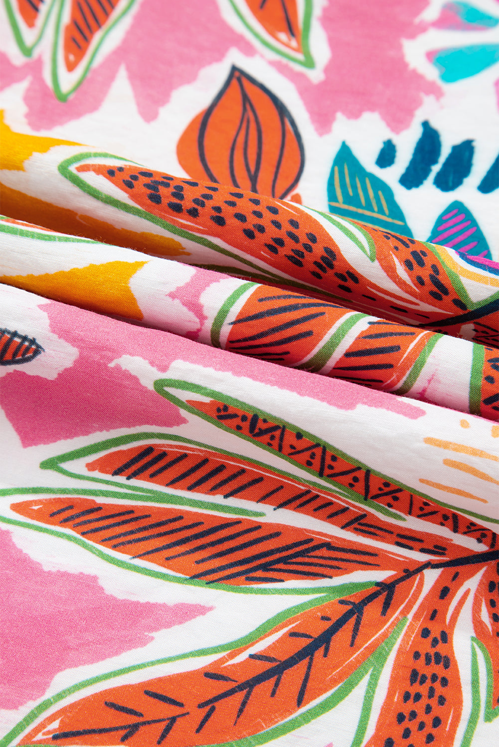 Premium Pink Floral Print Lace Trimmed Tie Back Bell Sleeve Dress Dear-Lover Dropshipping