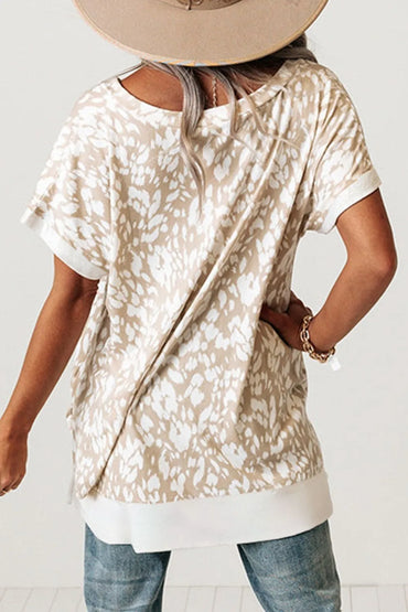 Simply Love: Leopard V-Neck T-Shirt